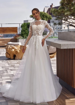 Beaded Ivory Lace Tulle Rustic Wedding Dress Beaded Ivory Lace Tulle Rustic Wedding Dress